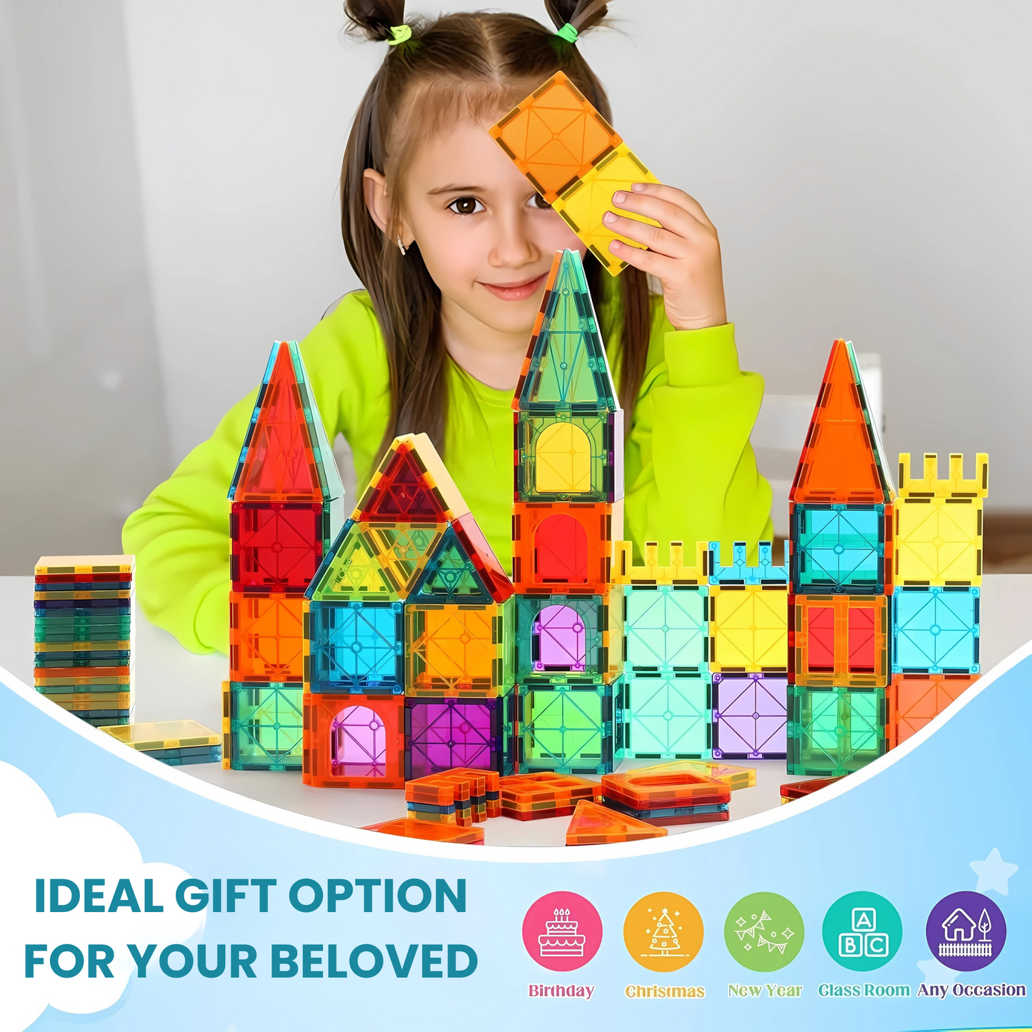 Magni-Play™ Magnetic Building Tiles