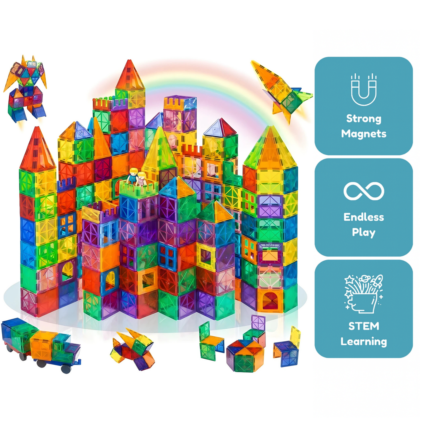 Magni-Play™ Magnetic Building Tiles